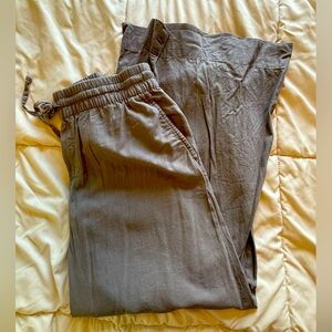 a new day Taupe Wide Leg Pants with Elastic Waistband